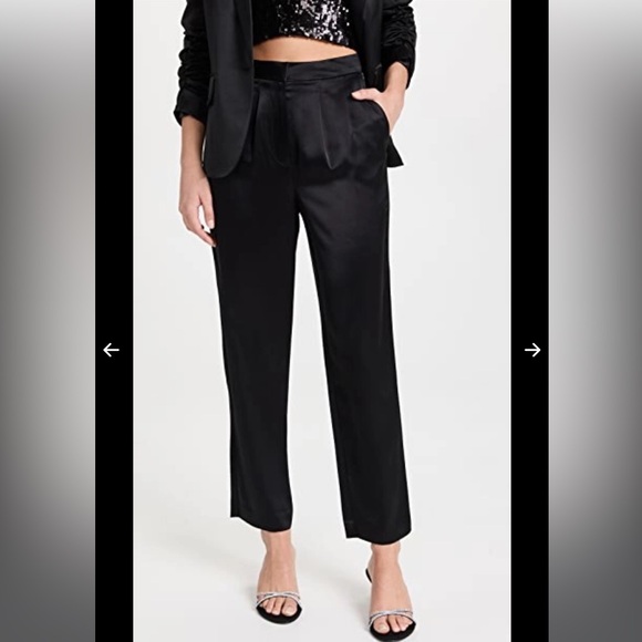 GENERATION LOVE PORTIA SATIN PANTS IN ESPRESSO, NWT - Picture 4 of 14